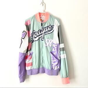 Smoke Rise League 91 Nylon Street Wear Jacket XL Y2K
